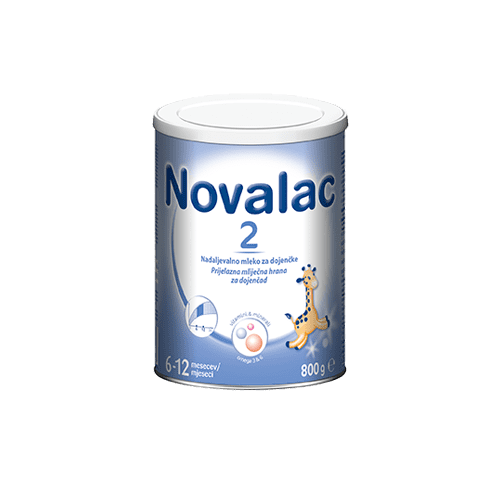 Novalac 2 nadaljevalno mleko, pločevinka, 800 g
