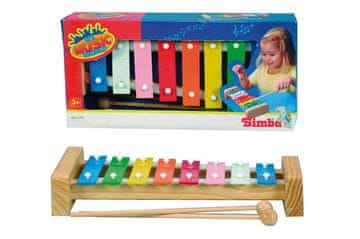 Simba Ksilofon z 8 kovinskimi tipkami, 27 cm