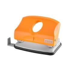 Spokey EASY Plastični luknjač za papir, 15 listov, oranžen
