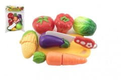 Teddies Plastika za rezanje zelenjave z rezalno desko 13,5x8cm z nožem v vrečki
