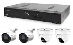 Avtech Komplet kamer 1x NVR AVH1104, 2x 2MPX IP Bullet kamera DGM2103SV in 2x 2MPX IP Dome kamera DGM2203SVSE + 4x UTP kabel 1x RJ45 - 1x RJ45 Cat5e 15m!