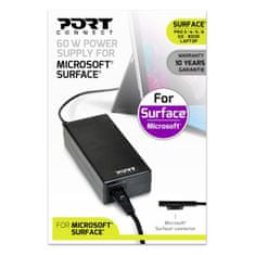 Port Designs napajalnik za Microsoft®Surface®, 60 W, črn