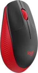 Logitech M190 Wireless miška, rdeča