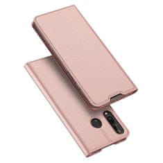 Dux Ducis Skin Pro usnjeni flip ovitek za Huawei Y6p, roza