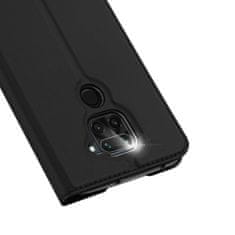 Dux Ducis Skin Pro usnjeni flip ovitek za Xiaomi Redmi 10X 4G / Redmi Note 9, črna