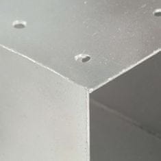 Vidaxl Spojnik za steber X oblike pocinkana kovina 71x71 mm