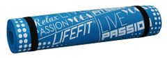 LIFEFIT Mat Exkluziv podloga za vadbo, 100×58×1 cm, modra