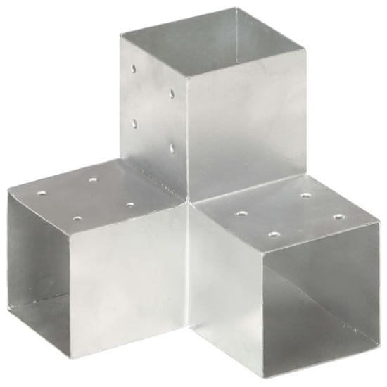 shumee vidaXL Spojnik za steber Y oblike pocinkana kovina 101x101 mm