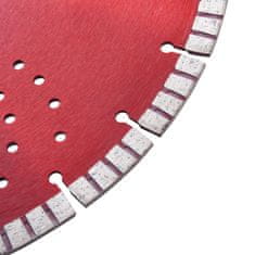 Greatstore Diamantni rezalni disk s turbo in luknjami iz jekla 350 mm