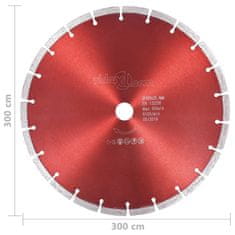 Vidaxl Diamantni rezalni disk iz jekla 300 mm