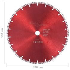 Vidaxl Diamantni rezalni disk s turbo jeklom 300 mm
