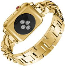 4wrist Metal bracelet with stones for Apple Watch - Gold - 38/40 mm
