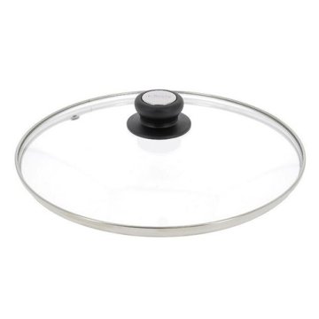 de Buyer STEKLENI POKLOPEC Z BAKELITOM / ST.STEEL KNOB.O 20 / V PREHRANJU DO 22, STEKLENI POKLOPNIK Z BAKELITOM / ST.STEEL KNOB.O 20 / V PREHOD DO 220 °