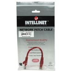 Intellinet CAT5e UTP patch kabel, priključni, mrežni, 0.5 m, rdeč