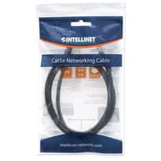 Intellinet CAT5e UTP patch kabel, mrežni, priključni, 1 m, črn