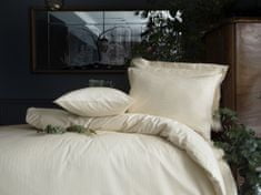Luksuzna posteljnina iz žakarda RHYTHM barva masla 140x200/70x90