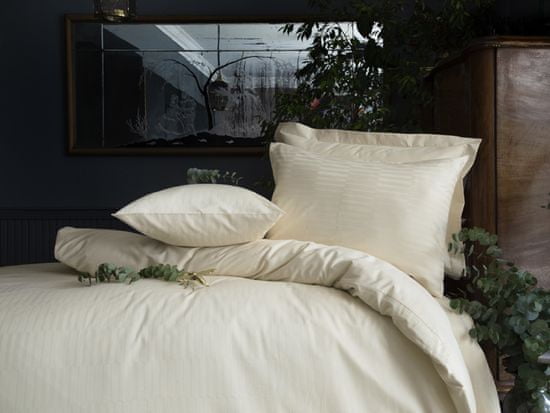 Issimo Luksuzna posteljnina iz žakarda RHYTHM barva masla 140x200/70x90