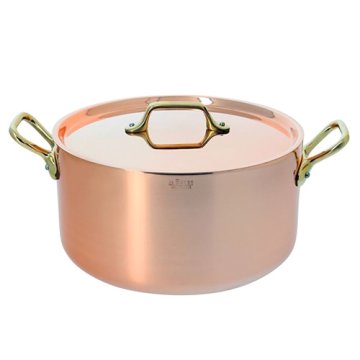 de Buyer OKROGLE STEWPAN Z LID INOCUIVRE O 20CM BRONZE RAND, OKROGLE STEWPAN Z LID INOCUIVRE O 20CM BRONZE RAND