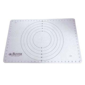 de Buyer PREDELAVA NILOŽNI SILIKONSKI MAT - ČRNI 60X40 CM, KONCENTRIČNI, PRIPRAVA NILOŽNI SILIKONSKI MAT - ČRNI 60X40 CM, KONCENTRIČNI KROGI