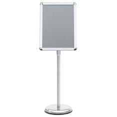 Vidaxl A3 stojalo za plakat srebrne barve iz aluminijeve zlitine