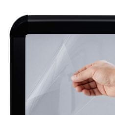 Vidaxl A1 stojalo za plakat s podstavkom črno iz aluminijeve zlitine