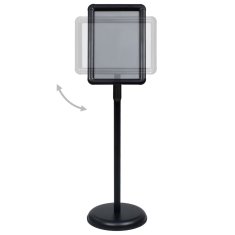 Vidaxl A4 stojalo za plakat črne barve iz aluminijeve zlitine