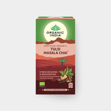Organic India Tulsi Masala Chai BIO, 25 vrečk