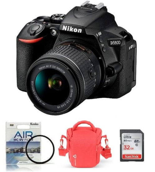 Nikon D5600 + AF-P 18-55VR + Fatbox + filter