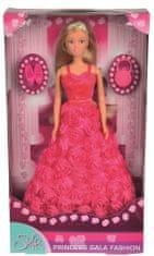 Simba lutka Steffi Gala princesa, temno roza