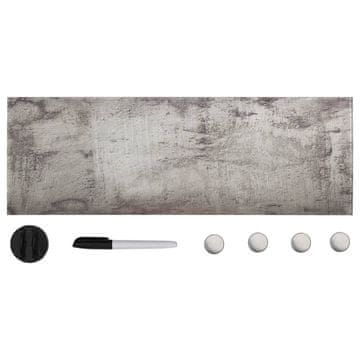 Vidaxl Stenska magnetna tabla iz stekla 60x20 cm
