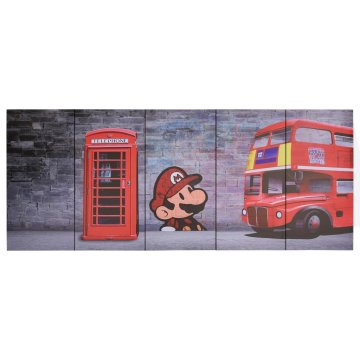 Vidaxl Slika na platnu London večbarvna 150x60 cm