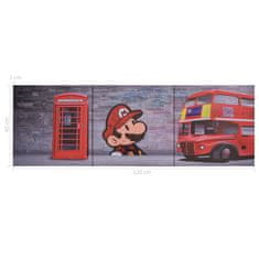 Vidaxl Slika na platnu London večbarvna 120x40 cm