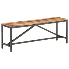 Vidaxl Klop 120 cm iz trdnega palisandra