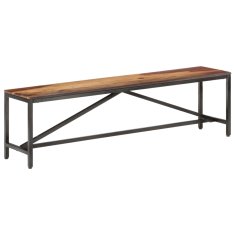Vidaxl Klop 160 cm iz trdnega palisandra