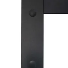 Vidaxl Drsna vrata iz aluminija in ESG stekla 76x205 cm črna