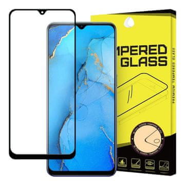 MG Full Glue Super Tough zaščitno steklo za Oppo Reno 3, črna