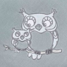 NEW BABY Zaviti z lokom in ojačitvijo Owls siva