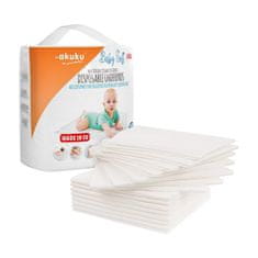 AKUKU Sanitarne blazinice za enkratno uporabo Baby Soft 40x60cm 15pcs