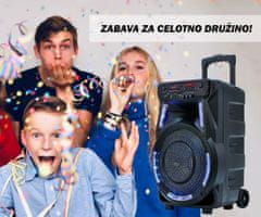 Manta SPK5033 karaoke zvočni sistem, Bluetooth 5.0, Disco LED lučke