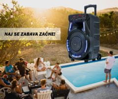 Manta SPK5033 karaoke zvočni sistem, Bluetooth 5.0, Disco LED lučke