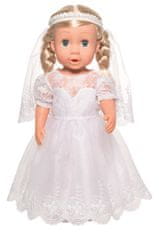 Heless poročna obleka za lutko Nevesta, 35-45 cm