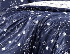 BedTex posteljnina Galaxy, 140x200/ 70x90 cm, modra
