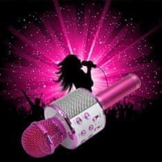 Forever BMS-300 mikrofon in zvočnik, roza