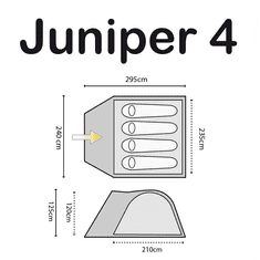 Yate Šotor JUNIPER za 4 osebe