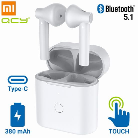 Xiaomi QCY T7 brezžične športne slušalke, TWS, Bluetooth 5.1