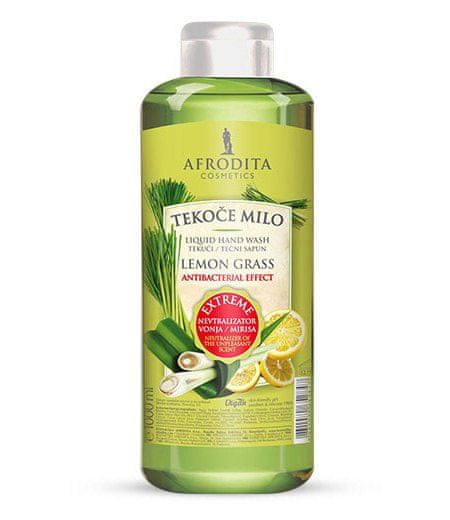 Kozmetika Afrodita tekoče milo za roke, Lemon Grass, 1000 ml