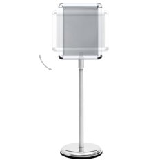 Vidaxl A4 stojalo za plakat srebrne barve iz aluminijeve zlitine