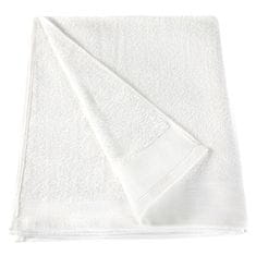 Vidaxl Kopalne brisače 10 kosov bombaž 350 gsm 100x150 cm bele