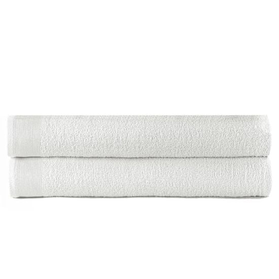 shumee Kopalne brisače 2 kosa bombaž 450 gsm 100x150 cm bele
