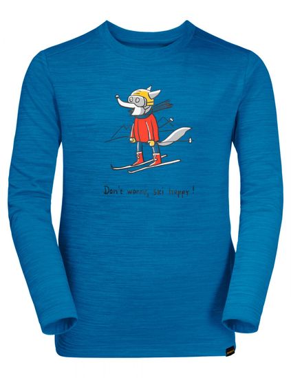 Jack Wolfskin fantovska majica Skiing Wolf Longsleeve Kids 1608831-1361